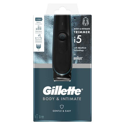 Gillette Body & Intimate i5 Kūno Plaukų Kirpiklis Vyrams - Belaidis Elektrinis Trimeris