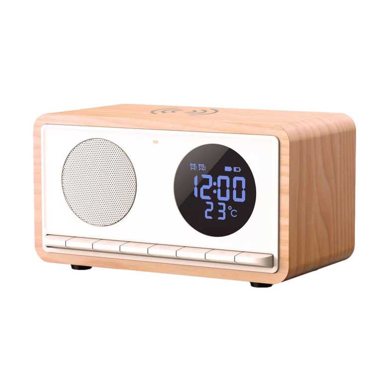 Manta Radijo Žadintuvas su Belaidžiu Įkrovikliu RDI912W - Rimini White 2-in-1