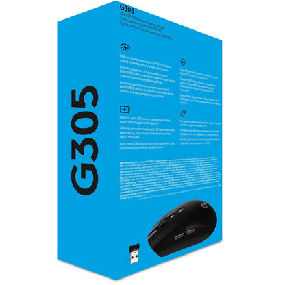 Logitech G305 Recoil bezvadu spēļu pele, melna