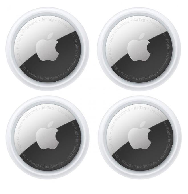 🍎 Apple AirTag 4 gab. balts - Preču meklētājs | Find My | Ultra platjoslas josla | 1 gada akumulators | NFC