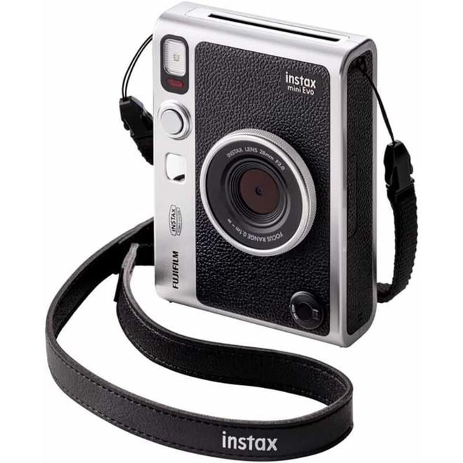 Fujifilm Instax Mini Evo hibrīdkamera - brūns LCD ekrāns 100 efekti