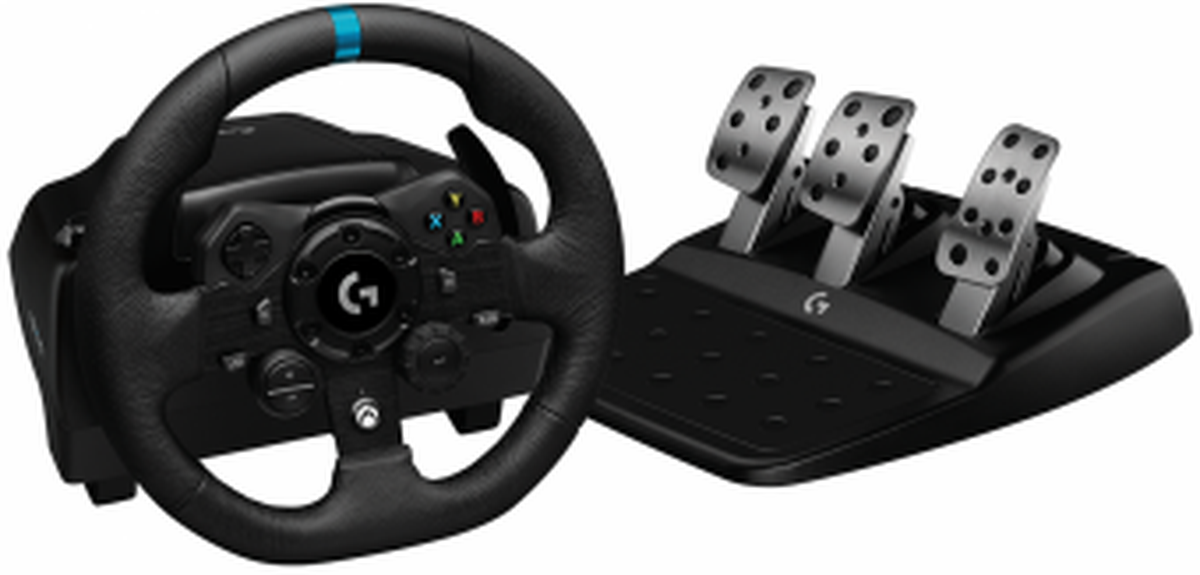Logitech G923 sacīkšu spēļu stūre Xbox/PC — TrueForce tehnoloģija