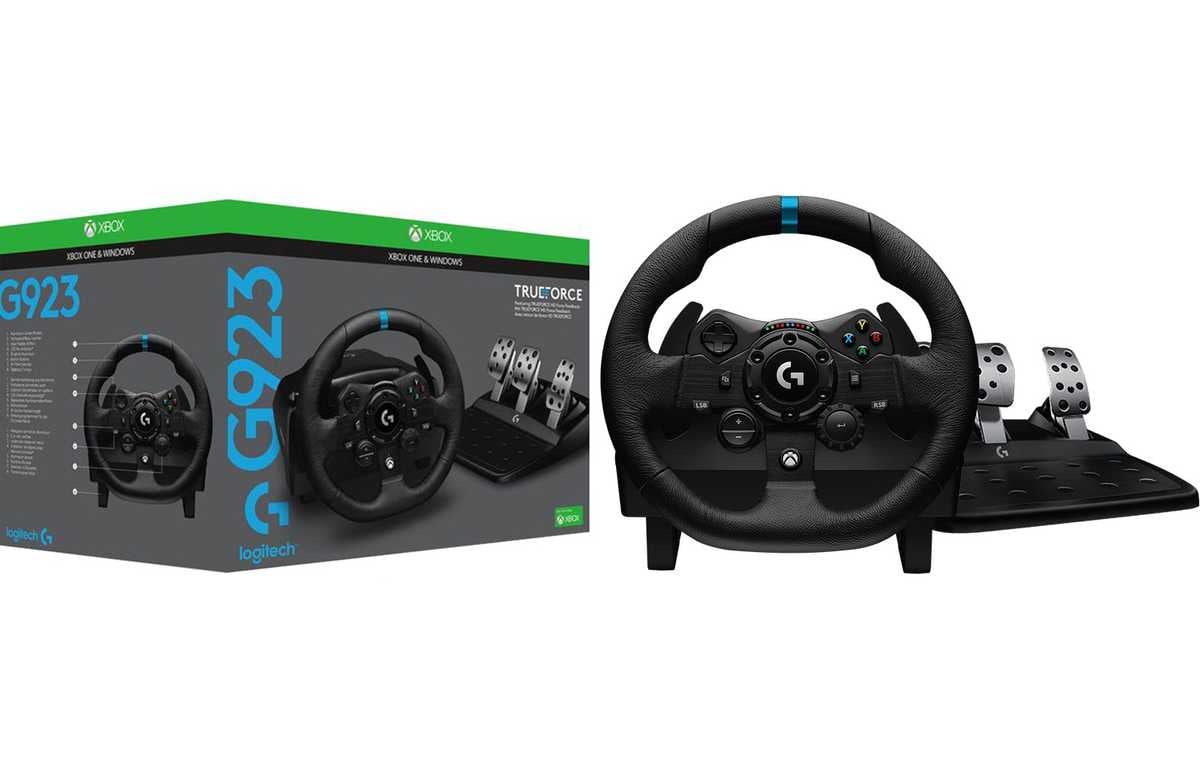 Logitech G923 sacīkšu spēļu stūre Xbox/PC — TrueForce tehnoloģija