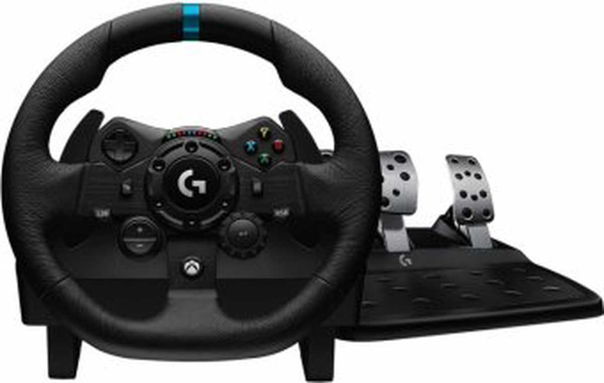 Logitech G923 sacīkšu spēļu stūre Xbox/PC — TrueForce tehnoloģija