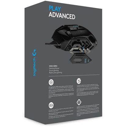 Logitech G502 Hero Žaidimų Pelė – Legendinė Tikslumo Galia 🔹 Tobula kontrolė kiekvienam žaidėjui 