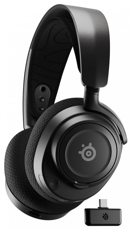 Belaidės žaidimų ausinės Steelseries Arctis Nova 7, juodos