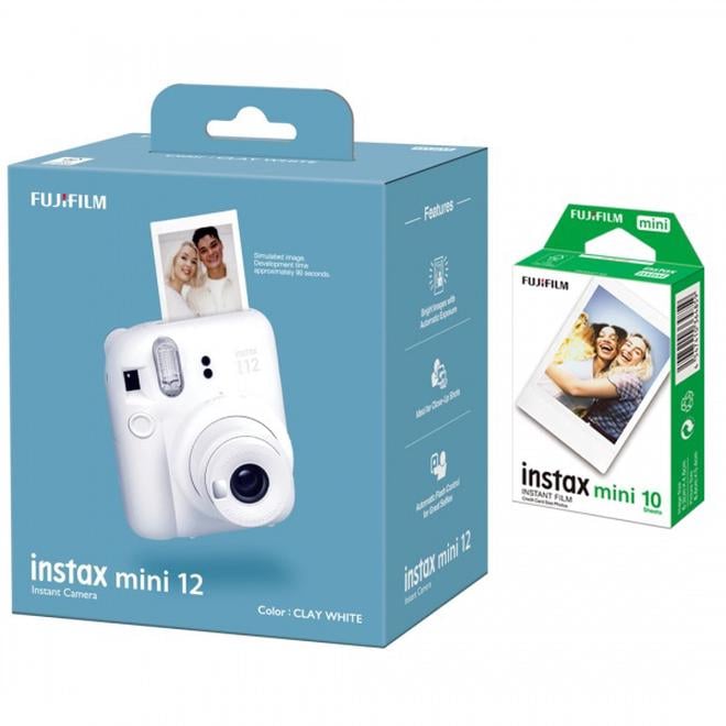 Fujifilm Instax Mini 12 momentuzņēmumu kamera — 5 krāsu izvēles iespējas