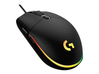 Logitech G102 Lightsync laidinė žaidimų pelė, RGB apšvietimas, 8000 DPI, juoda