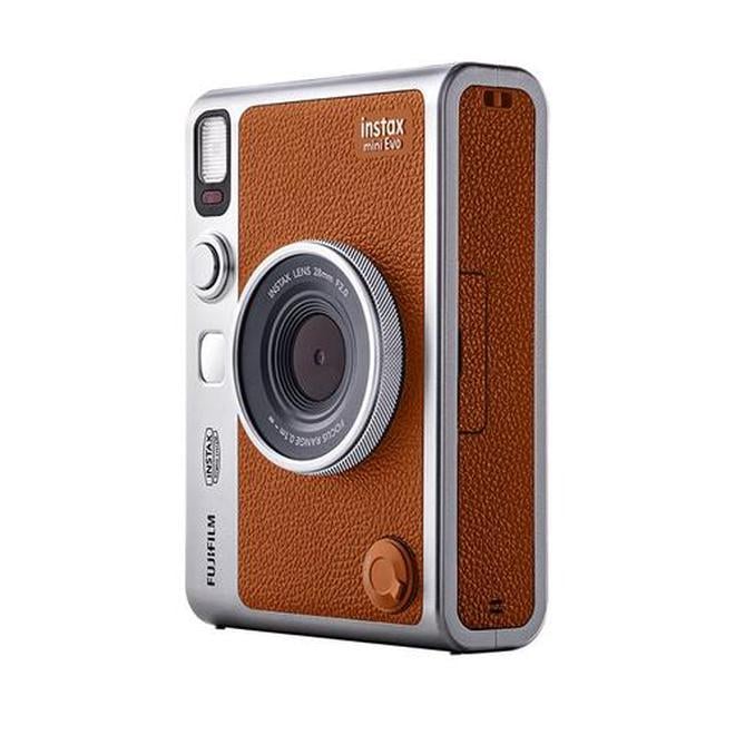 Fujifilm Instax Mini Evo hibrīdkamera - brūns LCD ekrāns 100 efekti