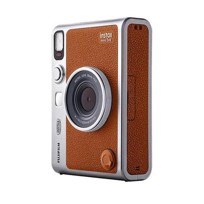 Fujifilm Instax Mini Evo hibrīdkamera - brūns LCD ekrāns 100 efekti
