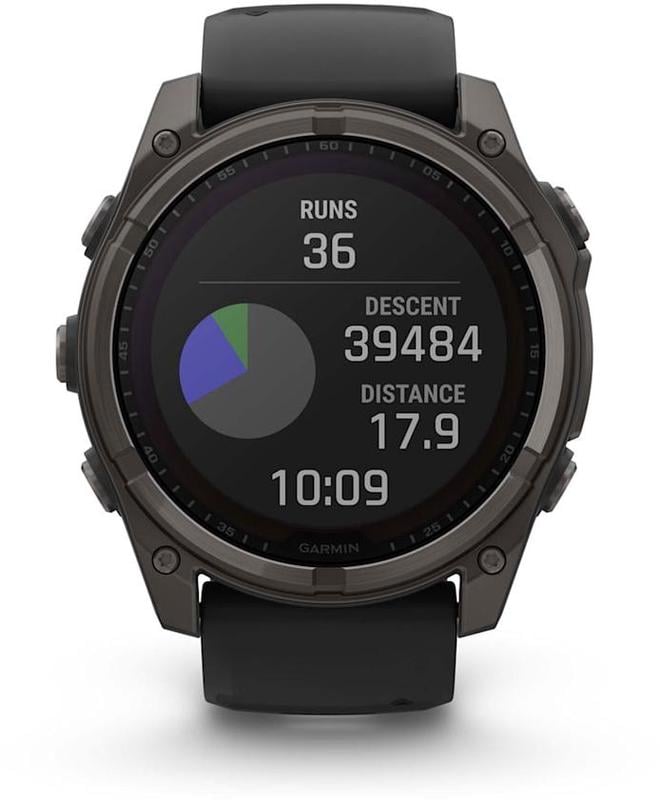 Garmin Fenix 8 51mm Solar Sapphire - Juodas