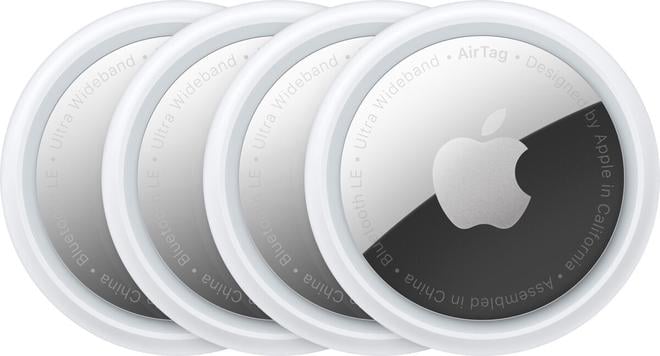 🍎 Apple AirTag 4 gab. balts - Preču meklētājs | Find My | Ultra platjoslas josla | 1 gada akumulators | NFC