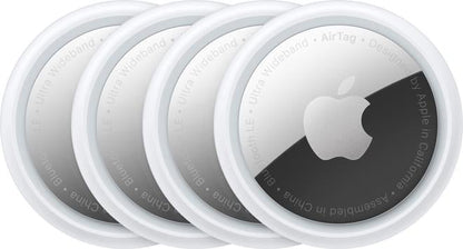 🍎 Apple AirTag 4 gab. balts - Preču meklētājs | Find My | Ultra platjoslas josla | 1 gada akumulators | NFC
