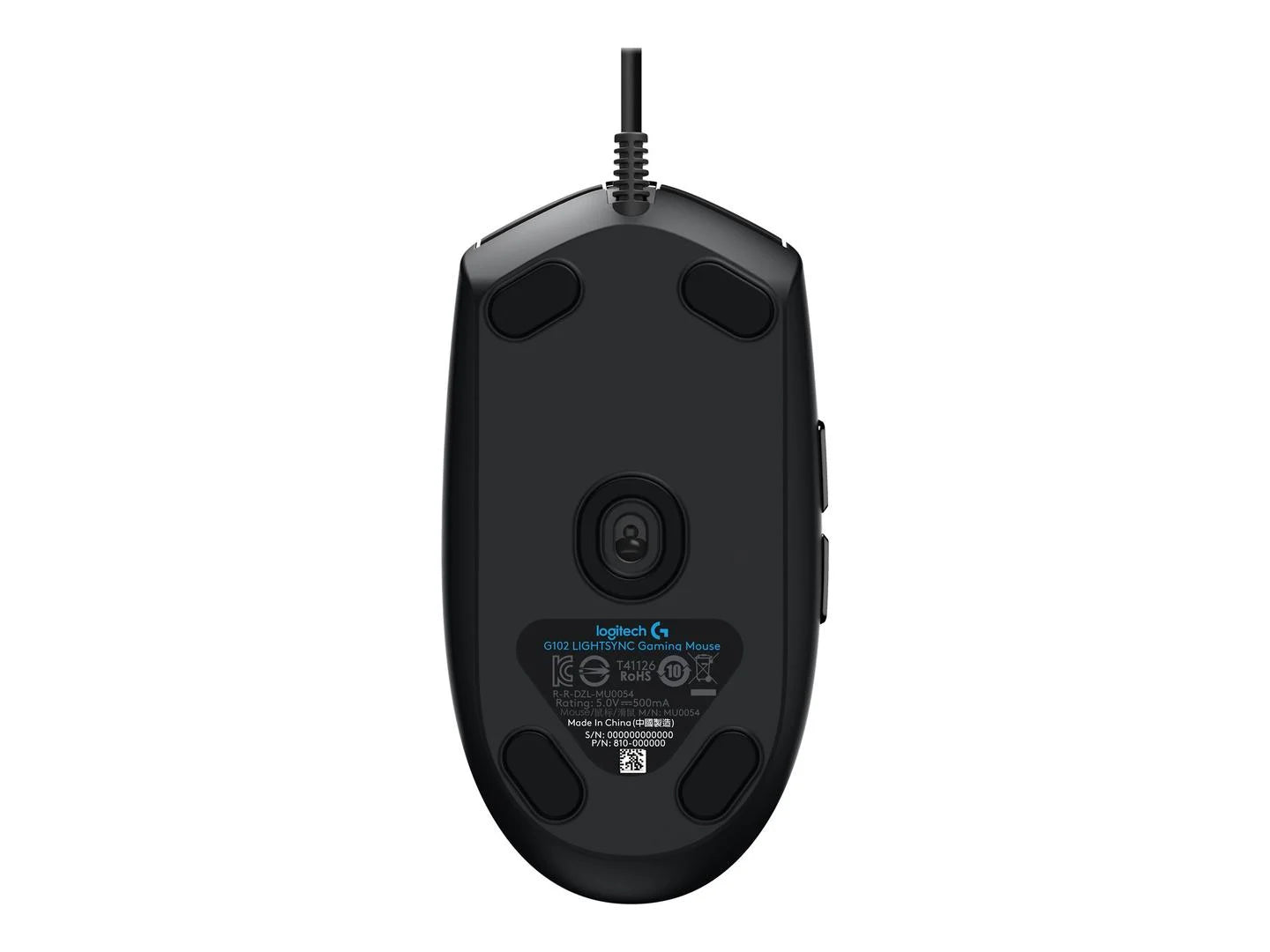 Logitech G102 Lightsync laidinė žaidimų pelė, RGB apšvietimas, 8000 DPI, juoda