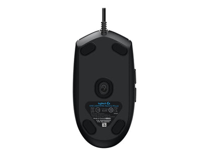 Logitech G102 Lightsync laidinė žaidimų pelė, RGB apšvietimas, 8000 DPI, juoda