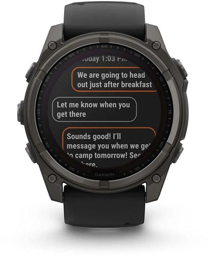 Garmin Fenix 8 51mm Solar Sapphire - Juodas