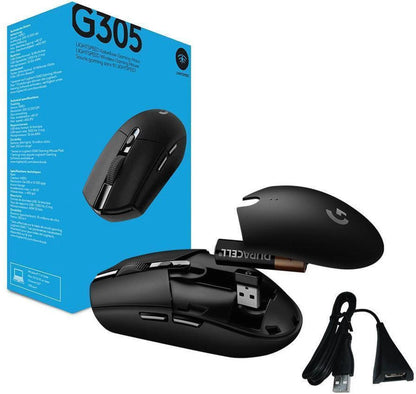 Logitech G305 Recoil bezvadu spēļu pele, melna