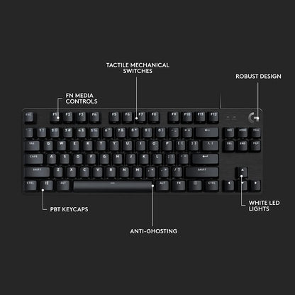 Klawiatura Logitech G413 TKL SE, EN, czarna