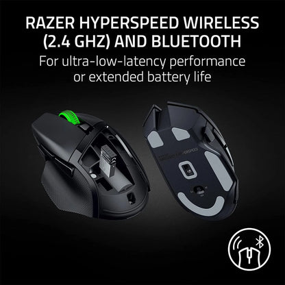 Razer Basilisk V3 X HyperSpeed – belaidė žaidimų pelė su Bluetooth, 18 000 DPI, juoda