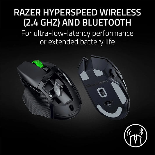 Razer Basilisk V3 X HyperSpeed – belaidė žaidimų pelė su Bluetooth, 18 000 DPI, juoda