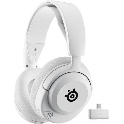 SteelSeries Arctis Nova 5 belaidės žaidimų ausinės (balta spalva)