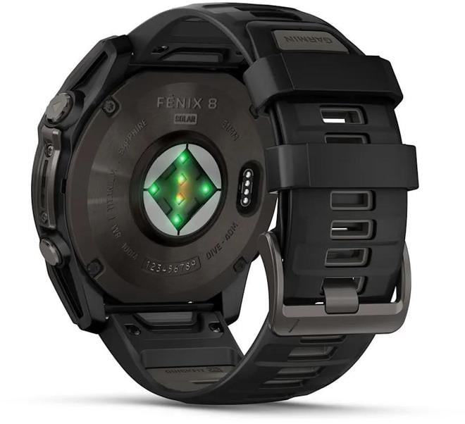 Garmin Fenix 8 51mm Solar Sapphire - Juodas
