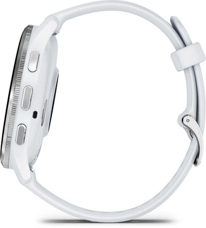 Garmin Venu 3 išmanusis laikrodis sidabro - 14d baterija, AMOLED, AI treneris