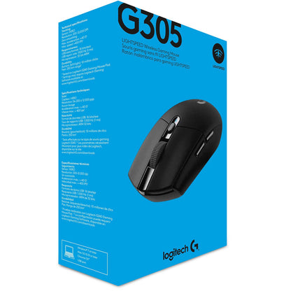 Logitech G305 Recoil bezvadu spēļu pele, melna