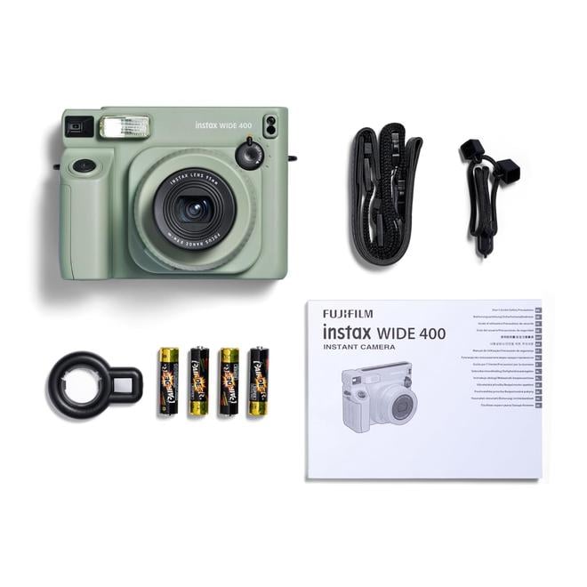 Tūlītējās drukas kamera Fujifilm Instax Wide 400 zaļa