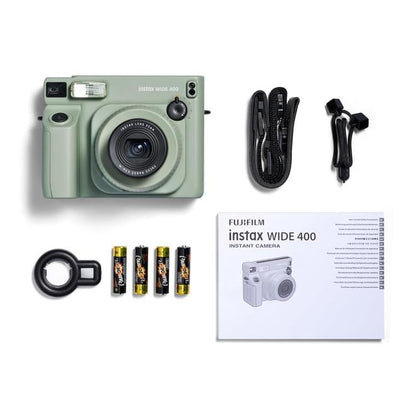 Tūlītējās drukas kamera Fujifilm Instax Wide 400 zaļa