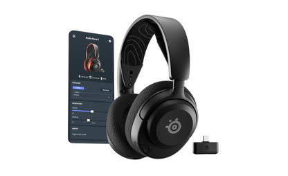 Belaidės žaidimų ausinės SteelSeries Arctis Nova 5, juodos