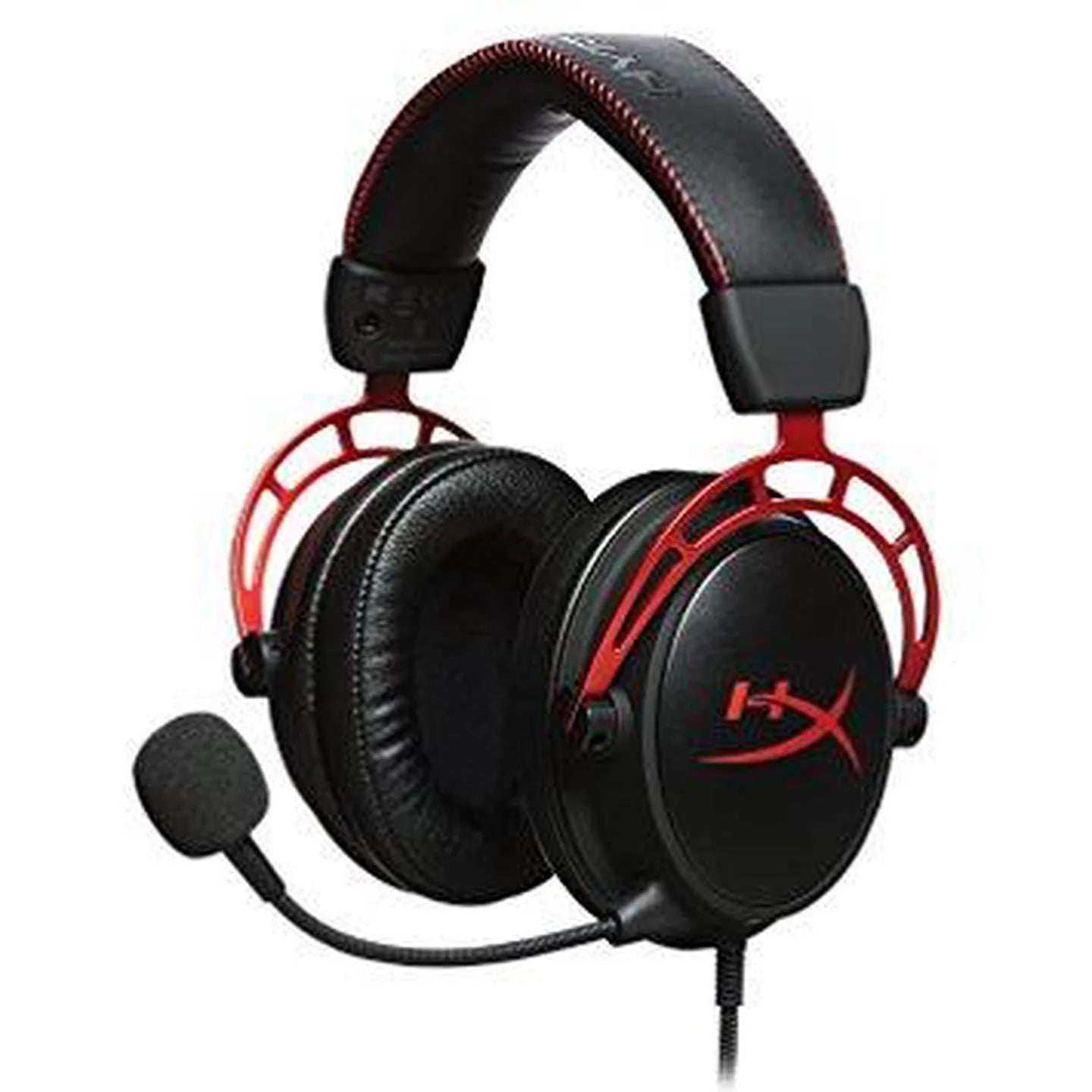 Vadu spēļu austiņas HyperX Cloud Alpha, melnas/sarkanas