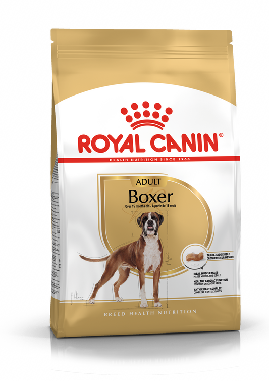 Royal Canin Boxer Adult šunų maistas 12 kg - specialiai subalansuotas maistas suaugusiems boksieriams