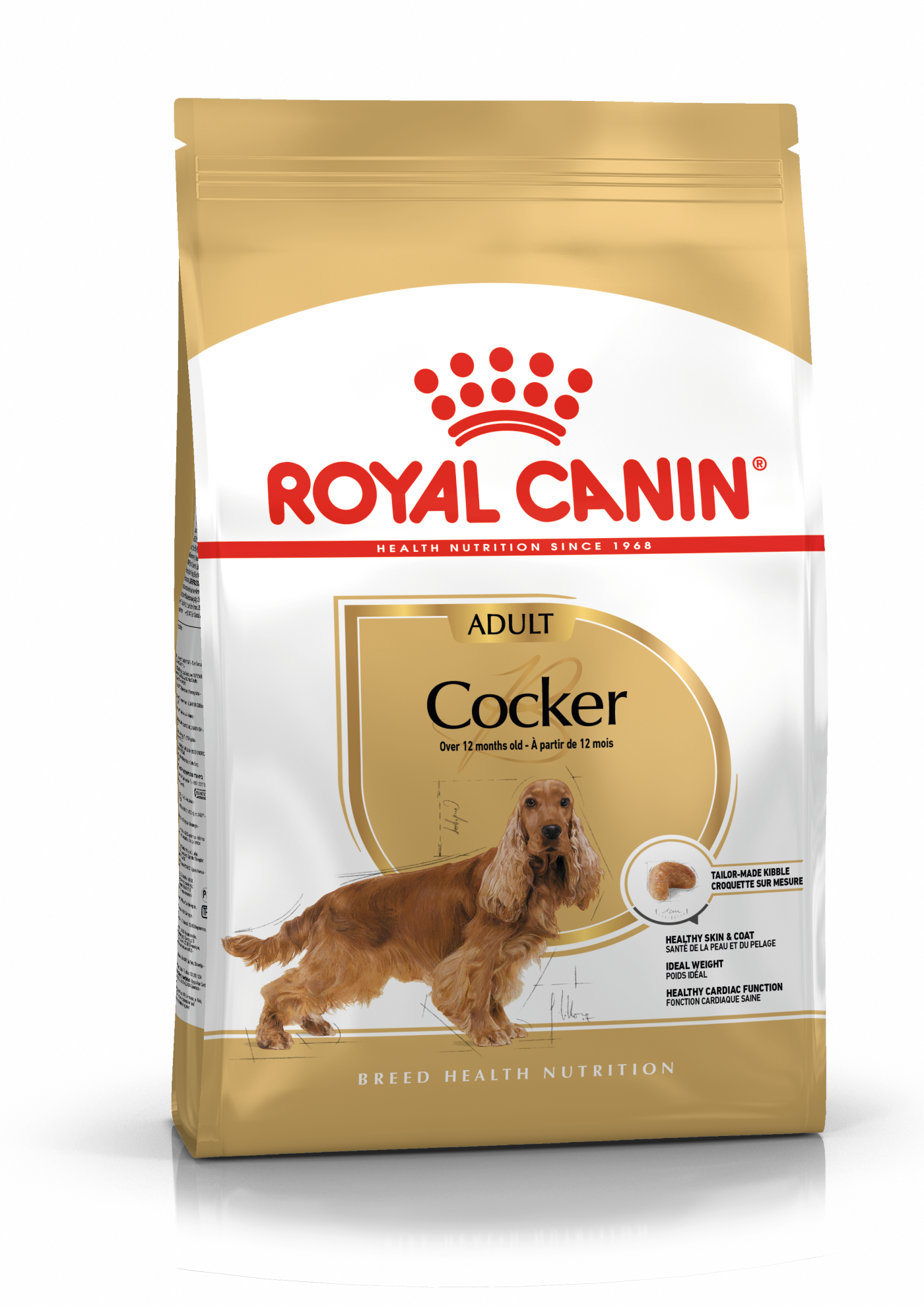 Royal Canin Cocker Adult šunų maistas 3 kg - specialiai subalansuotas maistas suaugusiems kokeriams