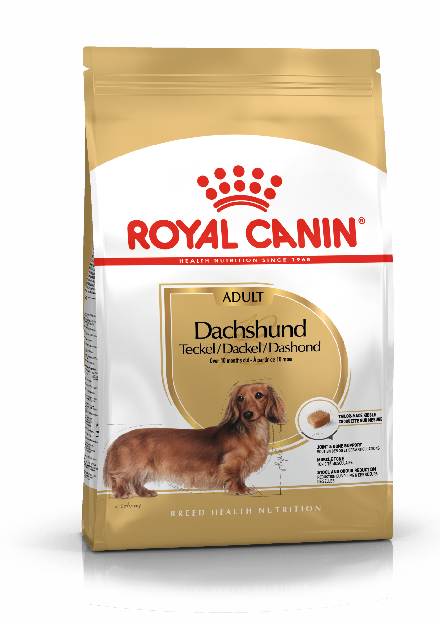 Royal Canin Dachshund Adult šunų maistas 7,5 kg - specialiai subalansuotas maistas suaugusiems taksams