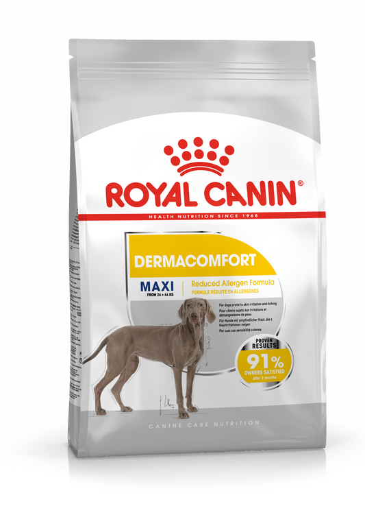 Royal Canin Care Nutrition Dermacomfort Maxi 12kg - Sausas maistas didelių veislių šunims su jautria oda