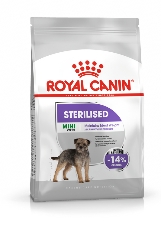 Royal Canin Care Nutrition Sterilised Mini Adult 8kg - Didelė pakuotė sterilizuotiems mažų veislių šunims