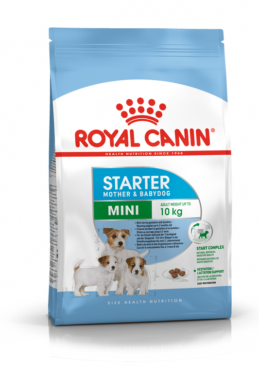 Royal Canin Size Health Nutrition Mini Starter Mother & Babydog 8kg - Didelė pakuotė šuniukų motinoms ir mažyliams