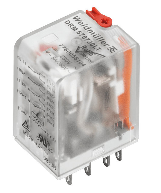 DRM570730LT Elektromagnetisches Relais 4 Wechsler 230 V AC 5 A