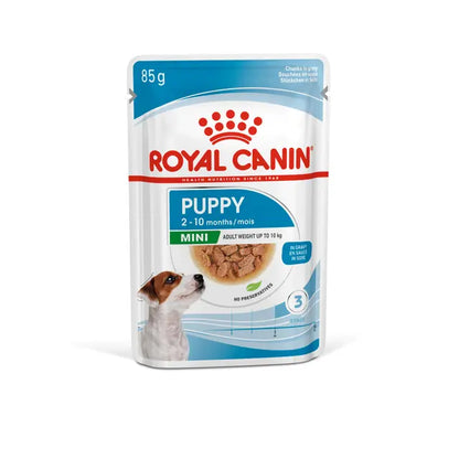 ROYAL CANIN Mini Puppy Chunks In Gravy - Wet Food for Small Breed Puppies 4x85g