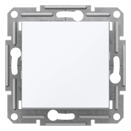 EPH0170121 Asfora - 1pole switch - 10AX screwless, white wo frame