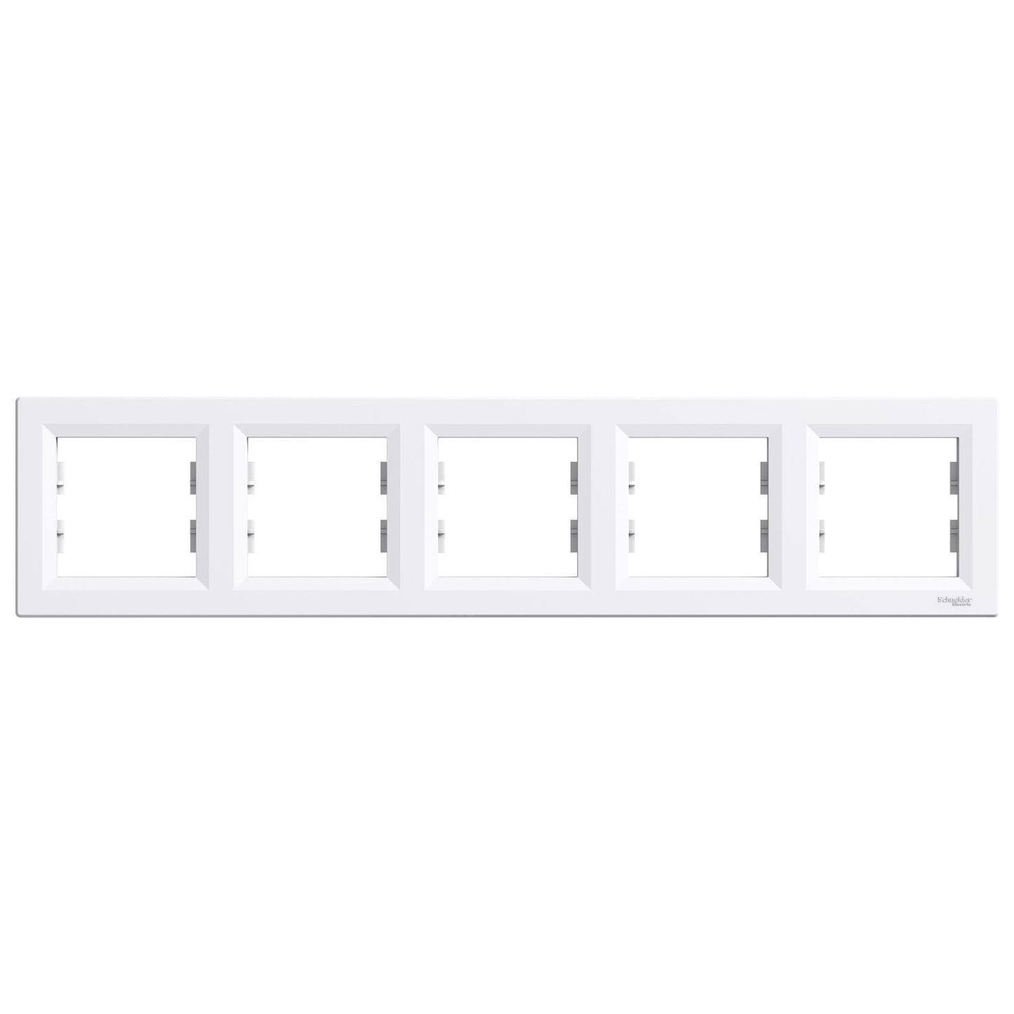 EPH5800521 Asfora - horizontal 5-gang frame - white