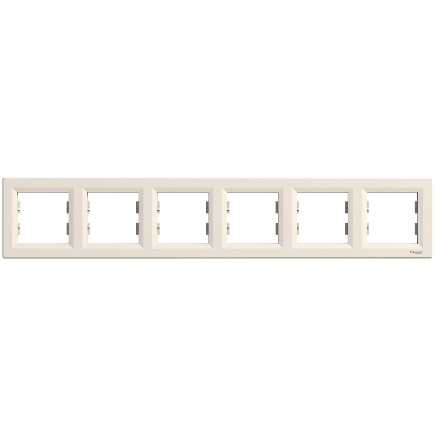 EPH5800623 Asfora - horizontal 6-gang frame - cream
