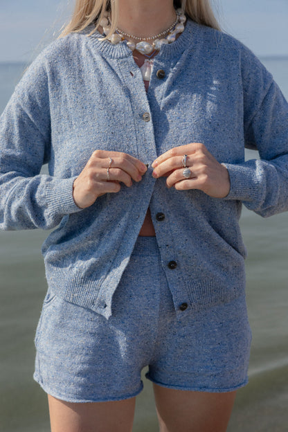 Sabbia Strickjacke Hellblau