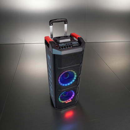 Aiwa KBTUS-608 Garso Sistema su 2 Belaidžiais Mikrofonais, 600 W | Karaoke Kolonėlė