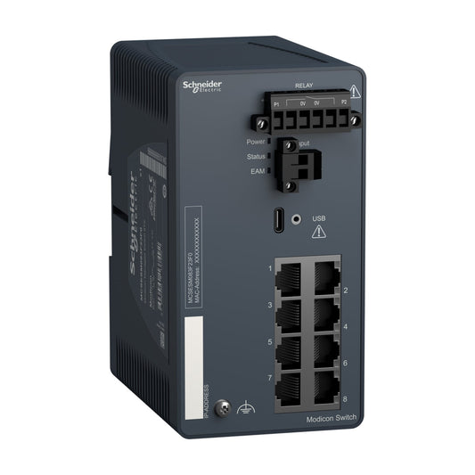 MCSESM083F23F0 Modicon Managed Switch – 8 Ports für Kupfer
