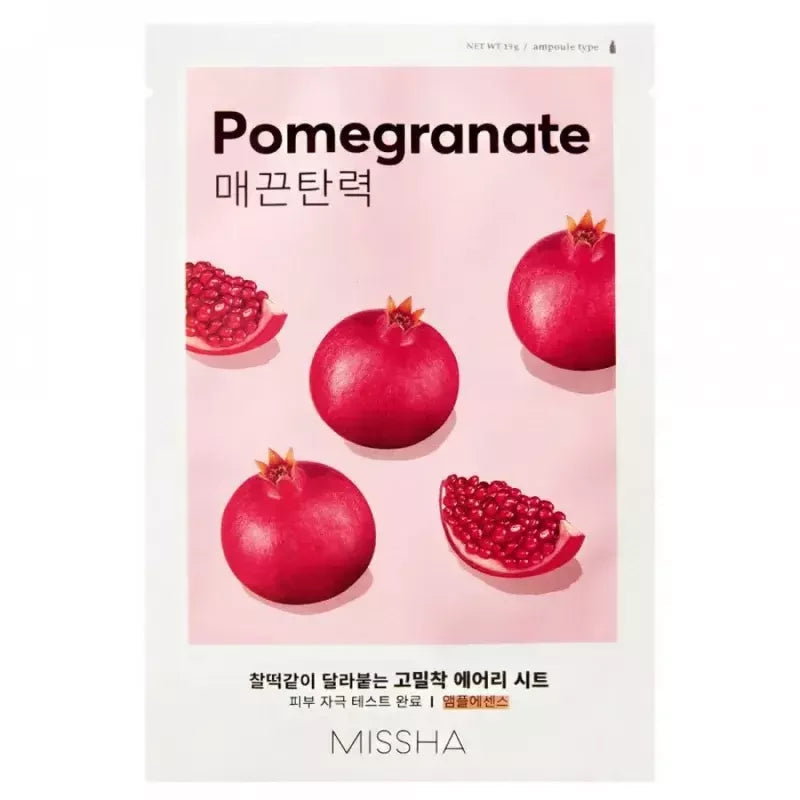 Missha AIry Fit Sheet Mask # Pomegranate - Lakštinė Veido Kaukė