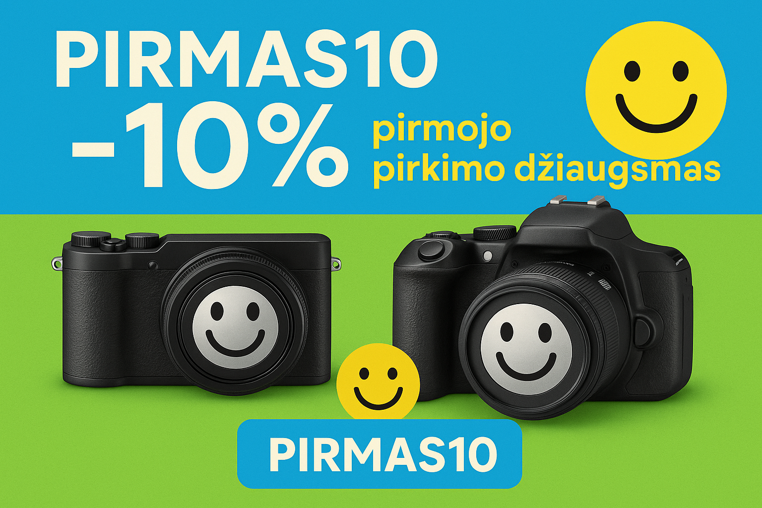 PIRMAS10 baneris