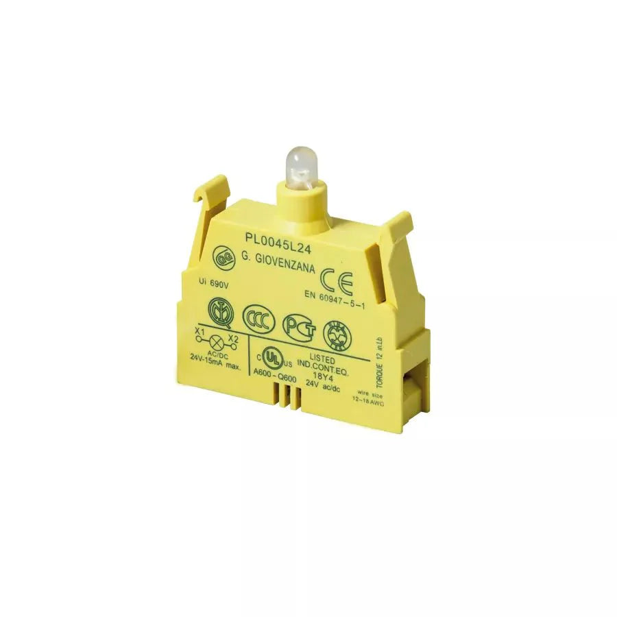 PL0045L24 Giovenzana Lampe led weiß 24v ac/dc schraube gelasert