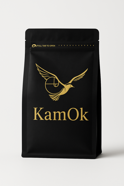 Produktas su KamOk logotipu